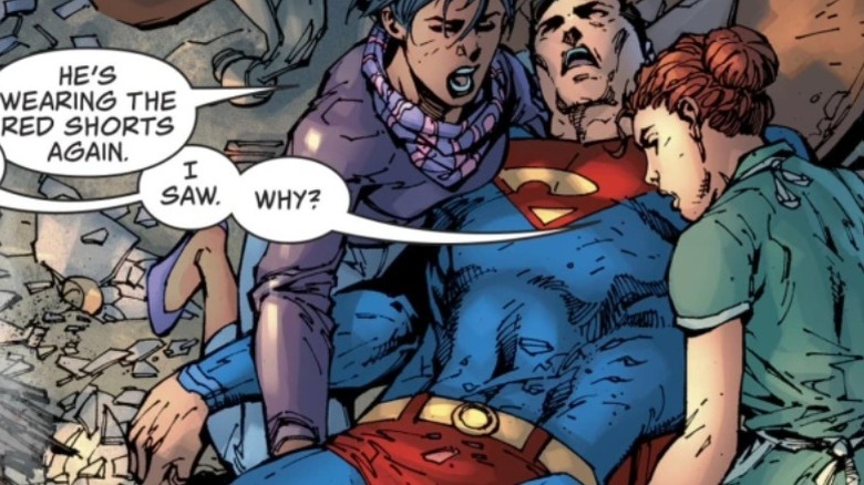 Superman receiving criticism for red trunks