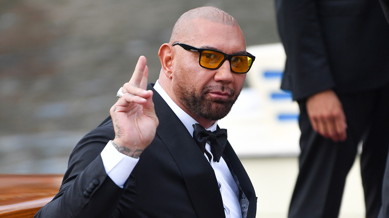 Dave Bautista waving