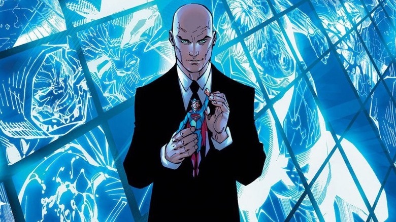 Lex Luthor manipulates a Clark Kent doll