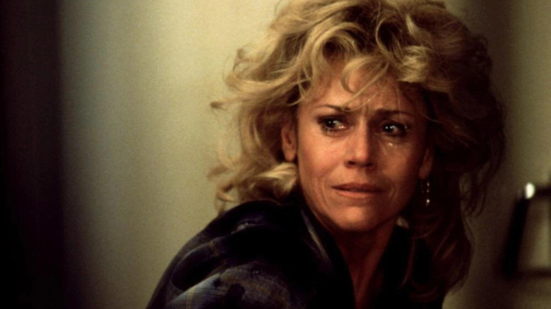 Jane Fonda cries