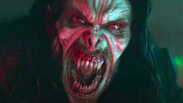 Vampire Morbius roaring