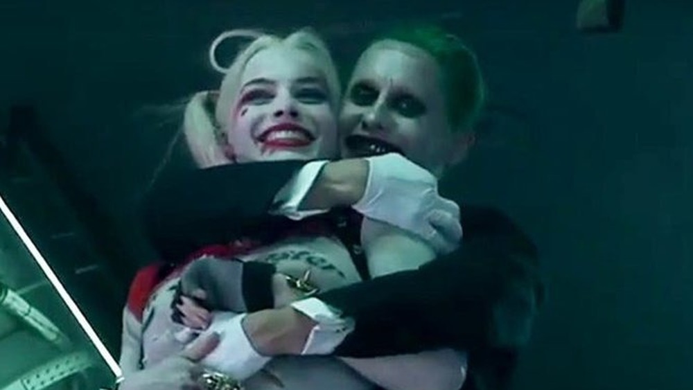 Joker and Harley hugging