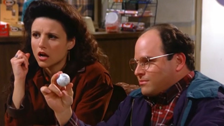 George and Elaine golf ball