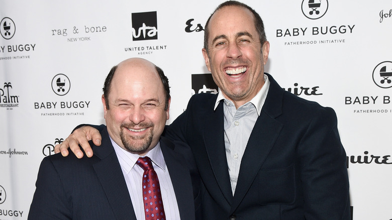 Jason Alexander and Jerry Seinfeld smiling