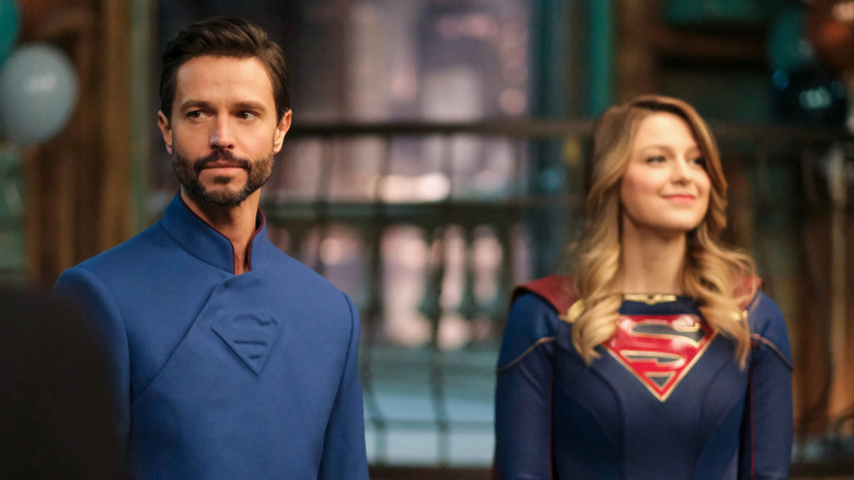 Zor-El and Supergirl in super suits