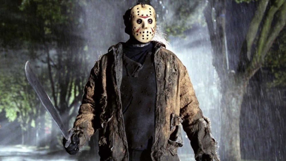 Jason Voorhees wreaking havoc at Camp Crystal Lake