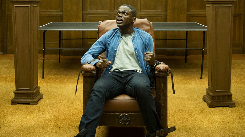 Daniel Kaluuya strapped to a chair in Get Out