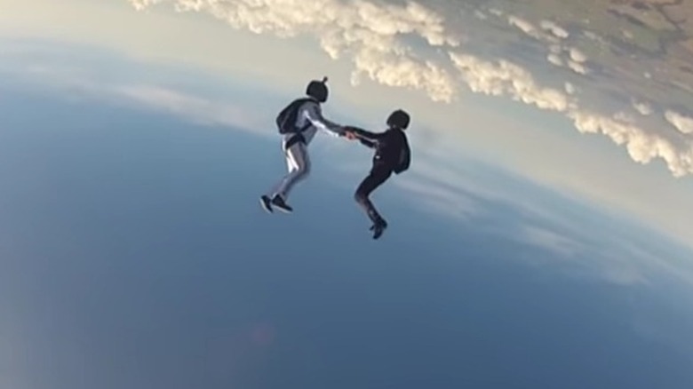 Frank skydiving