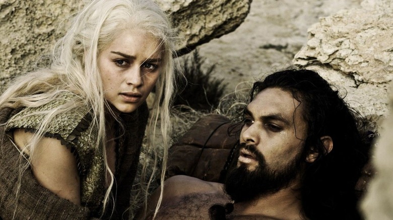 Daenerys looking down sick Drogo