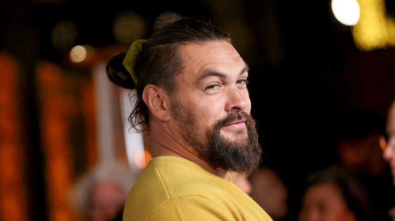 Jason Momoa hair up