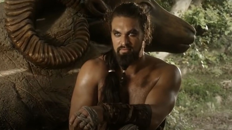 Khal Drogo staring