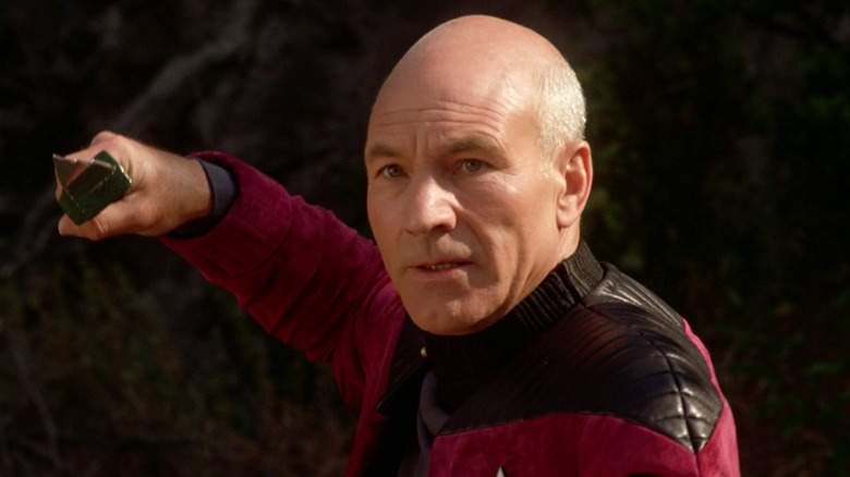 Picard wields a knife