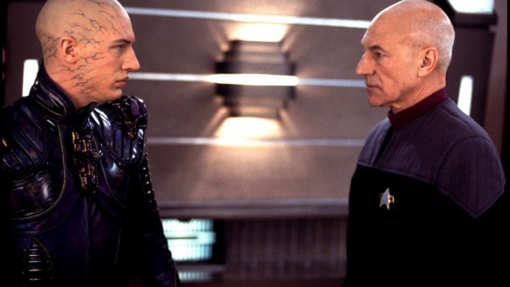 Picard and Tom Hardy as Shinzon in Nemesis