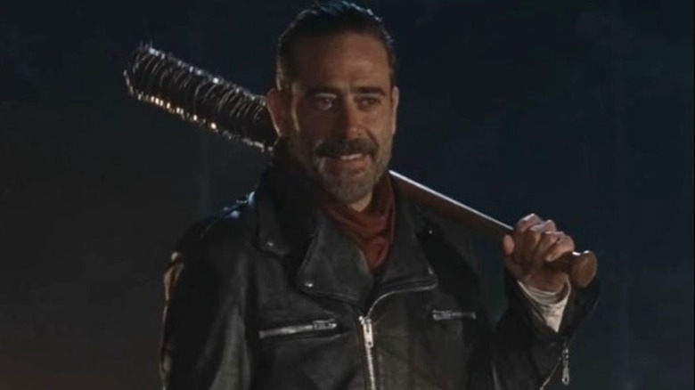 Negan holding his infamous bat, Lucille