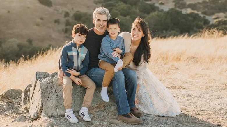 Jeffrey Randall Allen with his family