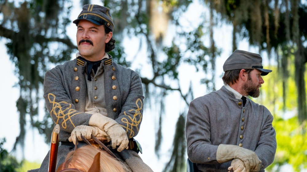 Jack Huston (left) in Antebellum 