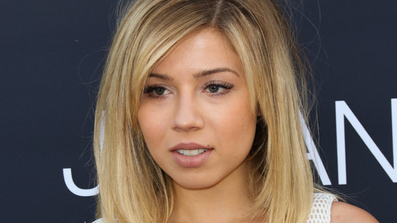 Jennette McCurdy looking serious