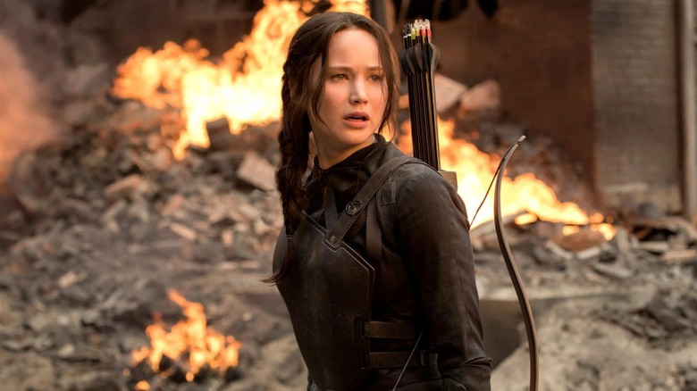 Katniss with her bow