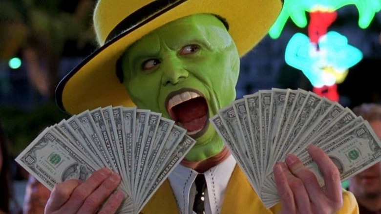 The Mask with cash