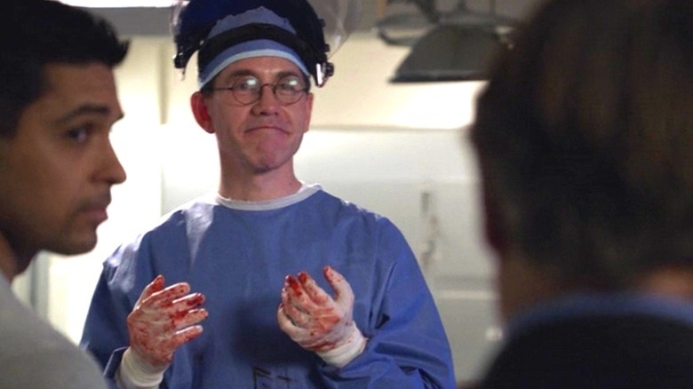 Brian Dietzen with bloody hands NCIS