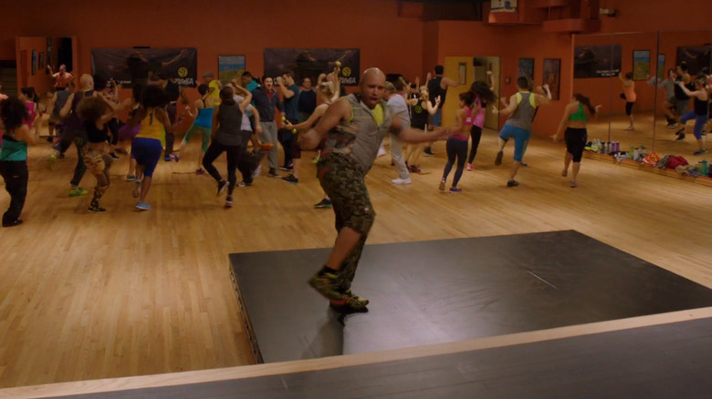 Joe Cruz teaching Zumba