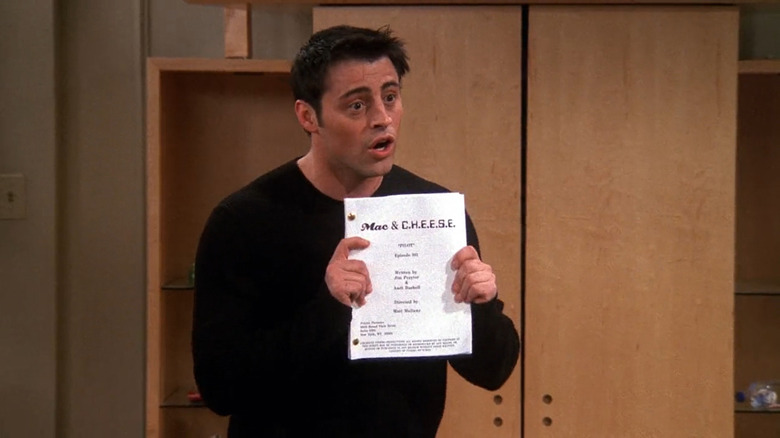 Joey Tribbiani with script