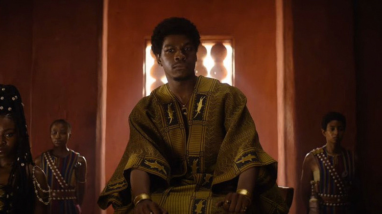 John Boyega as King Ghezo in "The Woman King"