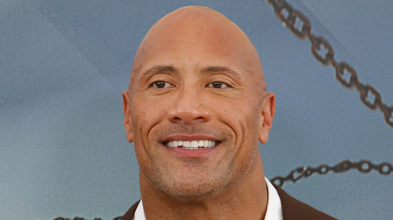 Dwayne Johnson smiling