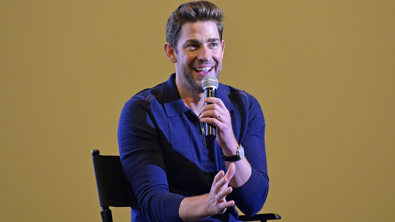 John Krasinski speaks at event 