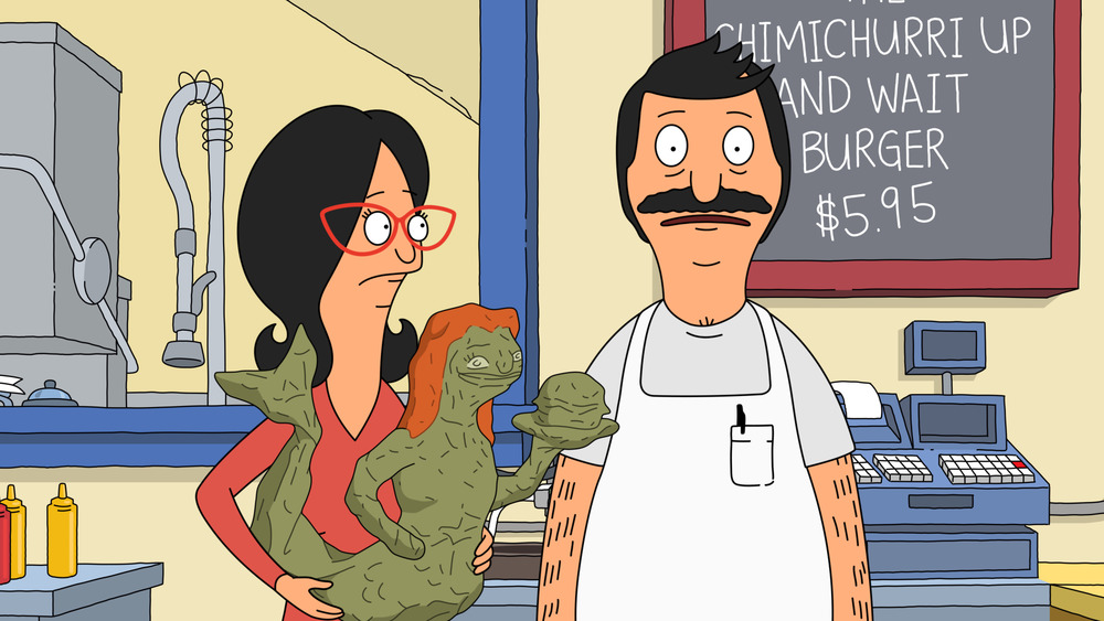 Linda and Bob Belcher in "Bob Belcher and the Terrible, Horrible, No Good, Very Bad Kids"