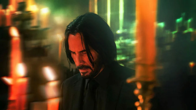 John Wick on blurry background