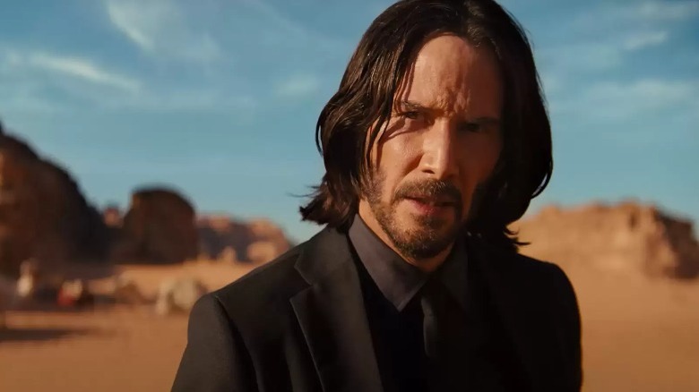 John Wick stares in desert