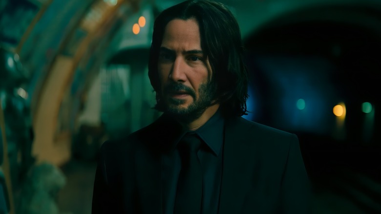 John Wick staring straight ahead