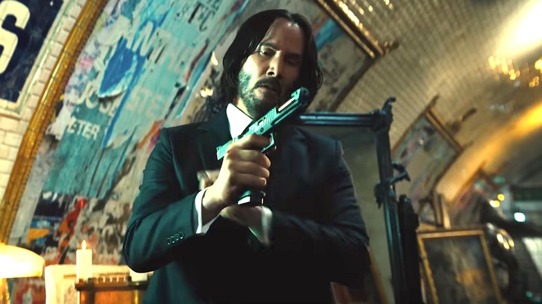 John Wick locking and loading