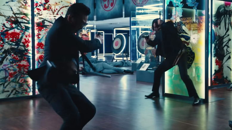 Donnie Yen fighting Keanu Reeves