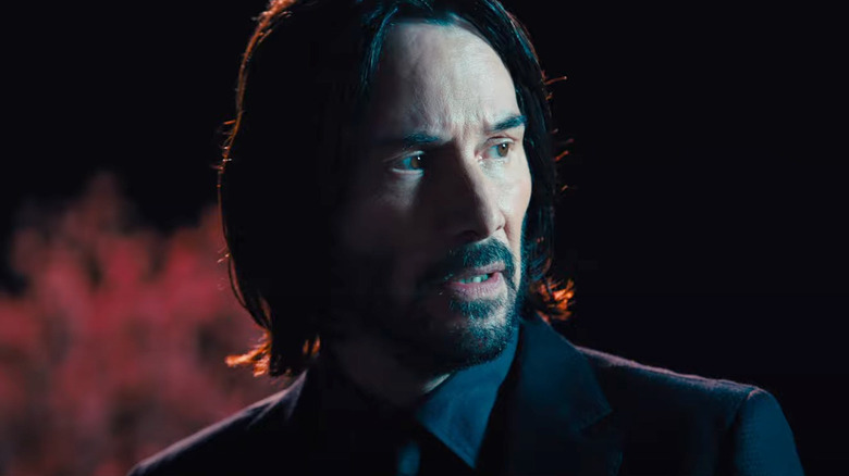 John Wick Worried Dark Background