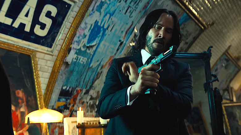 John Wick reloads in Metro