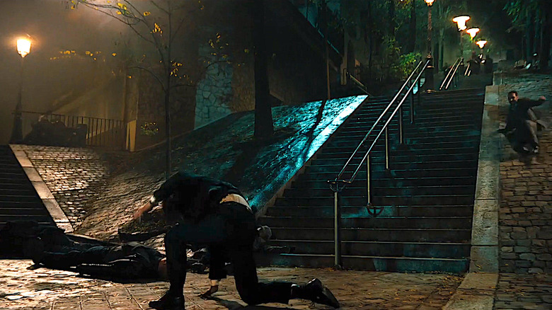 John Wick stair battle