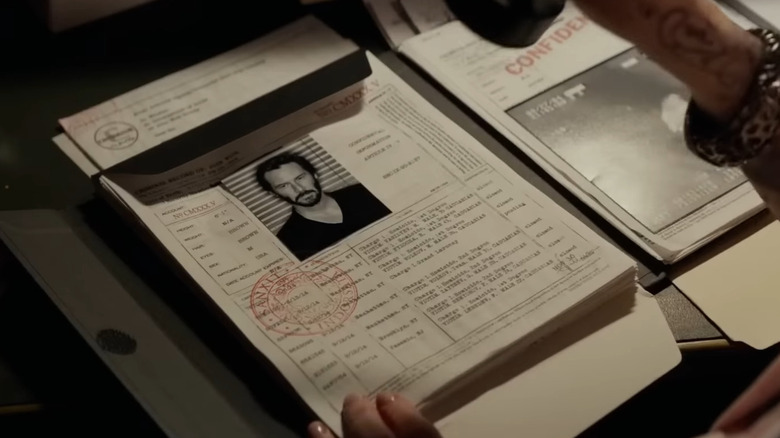 John Wick's picture on paperwork