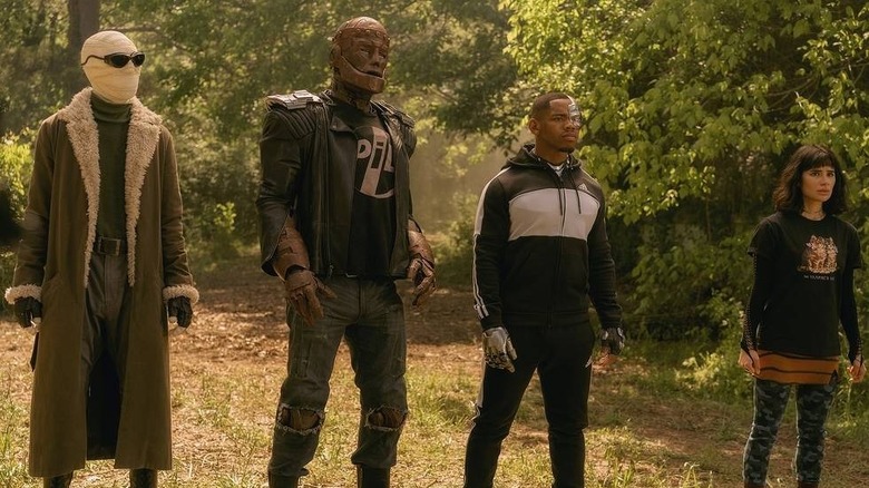 The Doom Patrol standing together