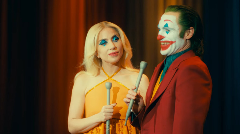 Joker and Harley Quinn on stage