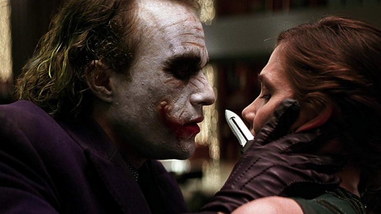 Heath Ledger and Maggie Gyllenhaal in The Dark Knight