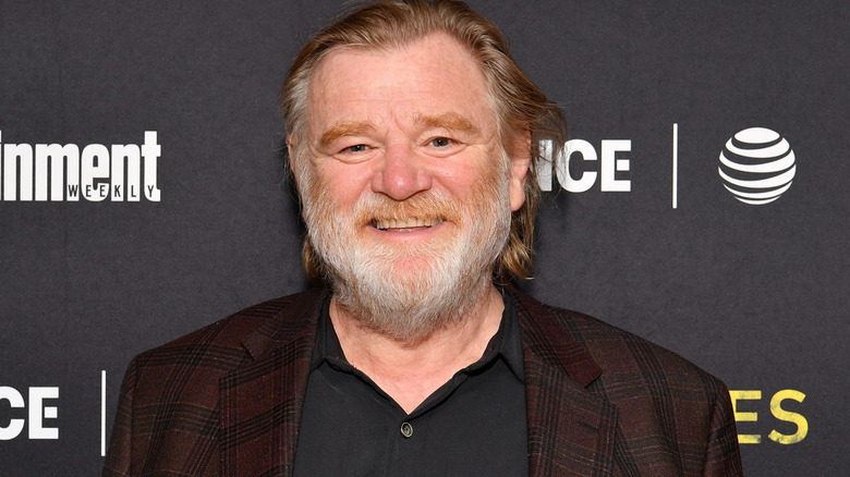 Brendan Gleeson smiling