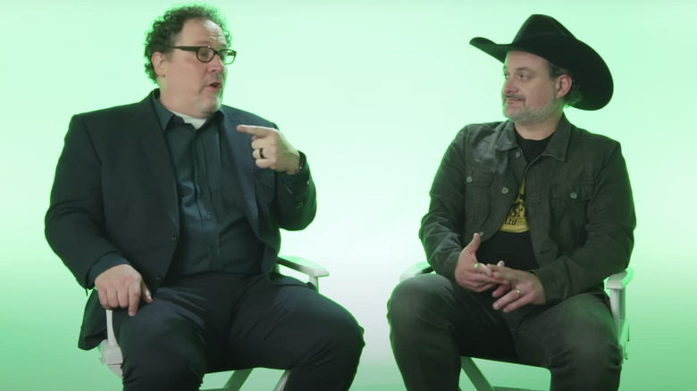 Jon Favreau and Dave Filoni talking