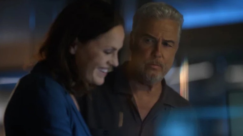 Sara Sidle and Gil Grissom in CSI: Vegas