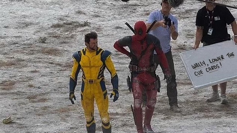 Wolverine and Deadpool set photo