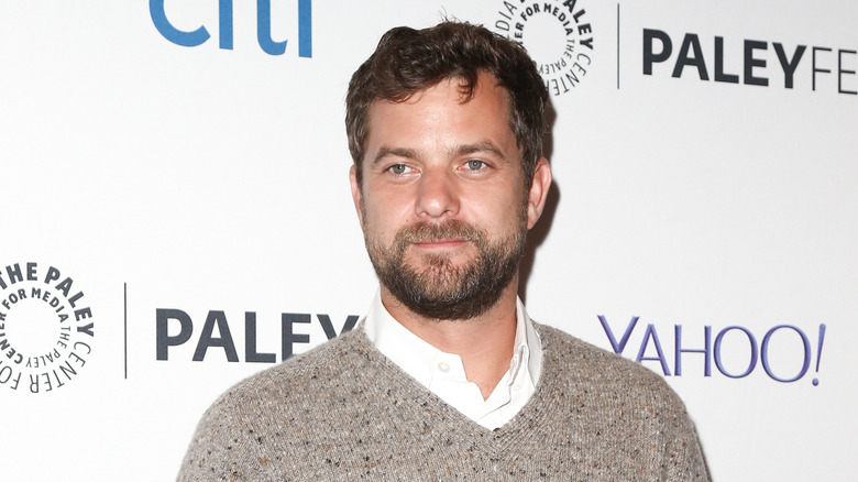 Joshua Jackson wearing grey sweater