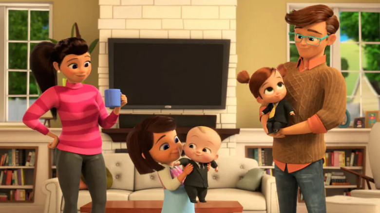 The Mittelman family in Boss Baby