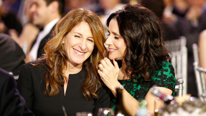 Nicole Holofcener and Julia Louis-Dreyfus laughing together