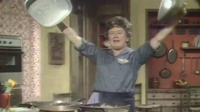 Julia Child cooking